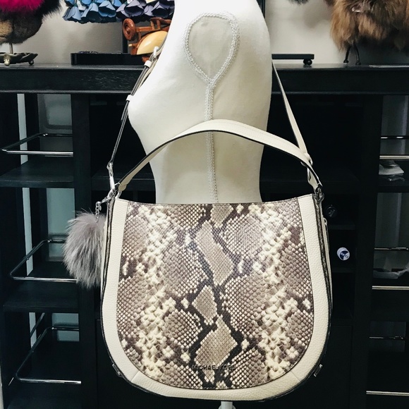 3PCS Michael Kors Python Convertible Bag Wallet - Picture 7 of 8